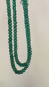 Green pumpkin beads necklace